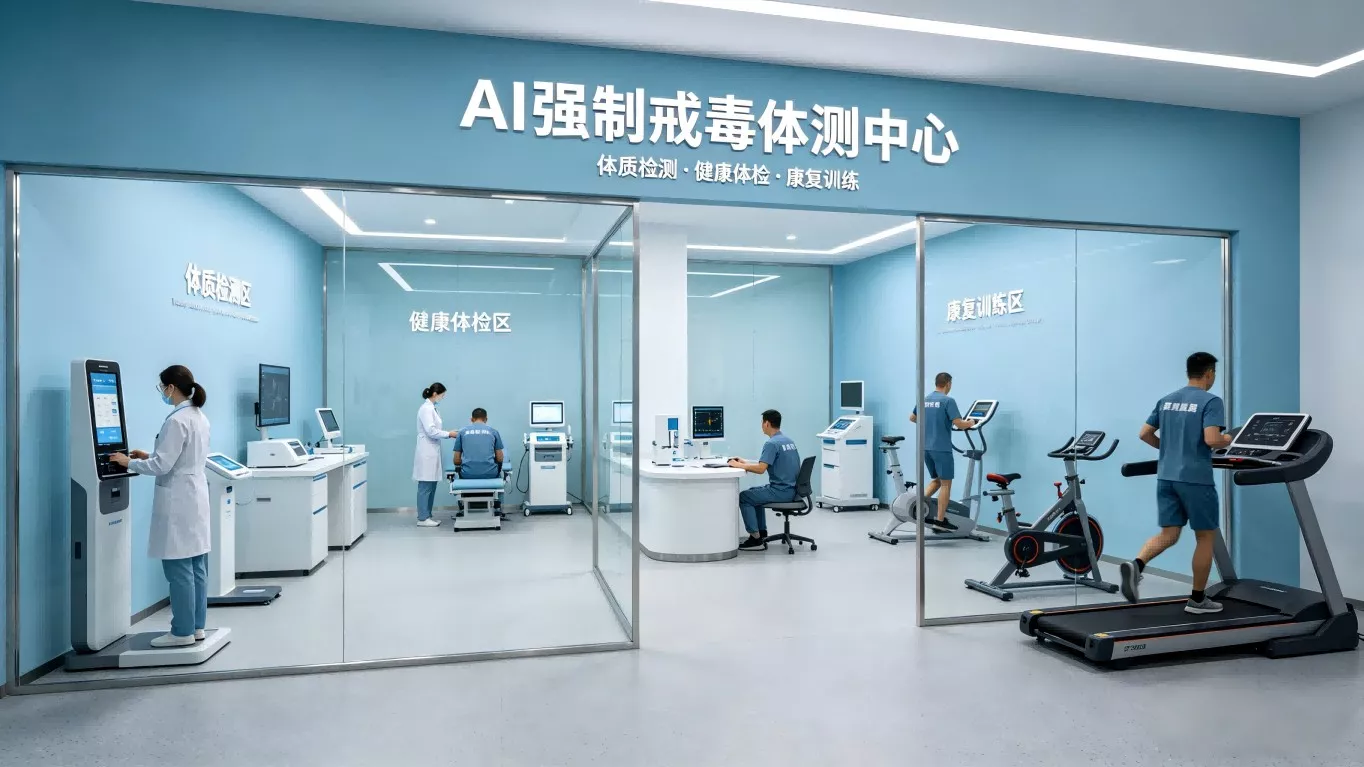 AI司法健康：强制解毒+看守所+监狱